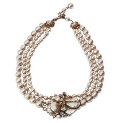 Miriam Haskell Classic Baroque Pearl Necklace