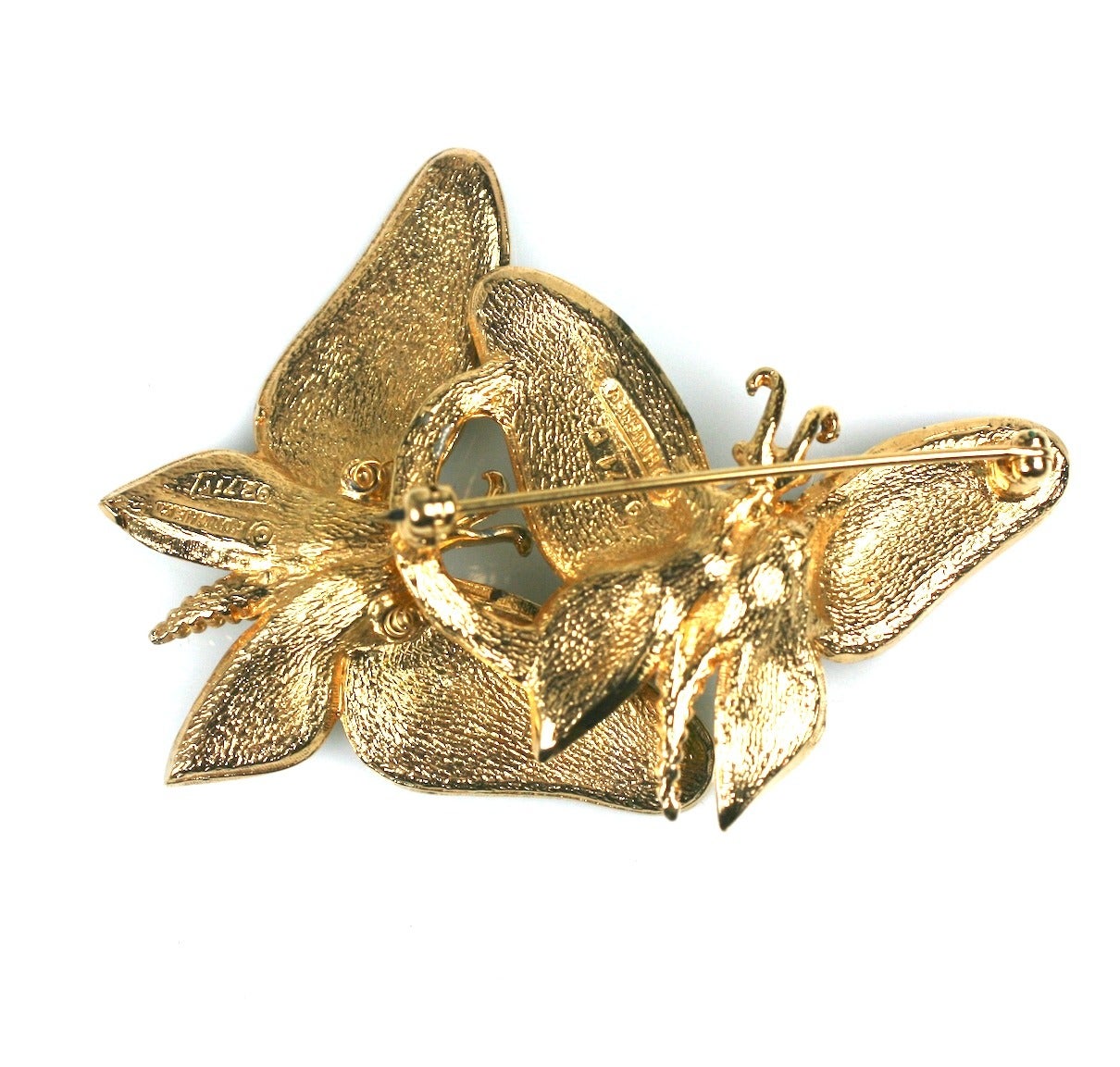 Boucher Enamel Tremblant Butterfly Brooch In Excellent Condition In New York, NY