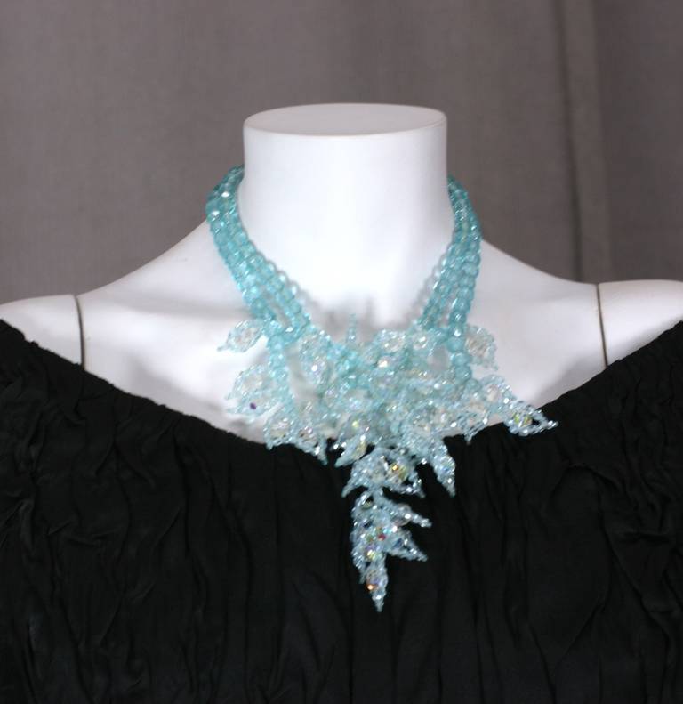 Donna Importante Coppola e Toppo Crystal Leaf Parure in vendita