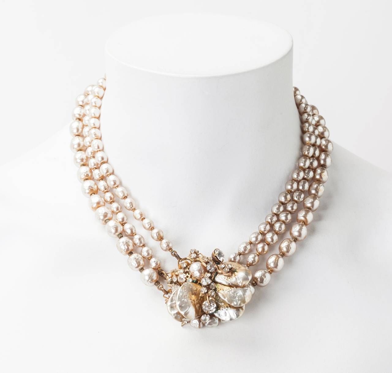 miriam haskell baroque pearl necklace