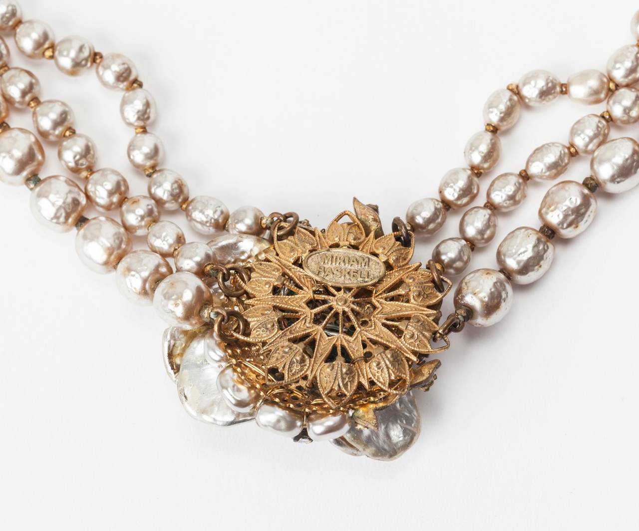Miriam Haskell Collier de perles baroques classiques Pour hommes en vente