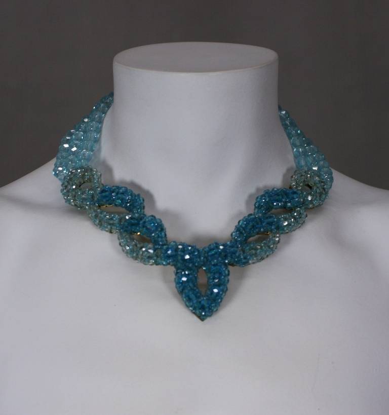 Coppola e Toppo per Schiaparelli Collana in cristallo acquamarina In condizioni ottime in vendita a New York, NY