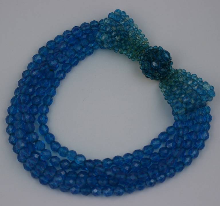 Collana con fiocco di cristallo blu di Coppola e Toppo In condizioni ottime in vendita a New York, NY
