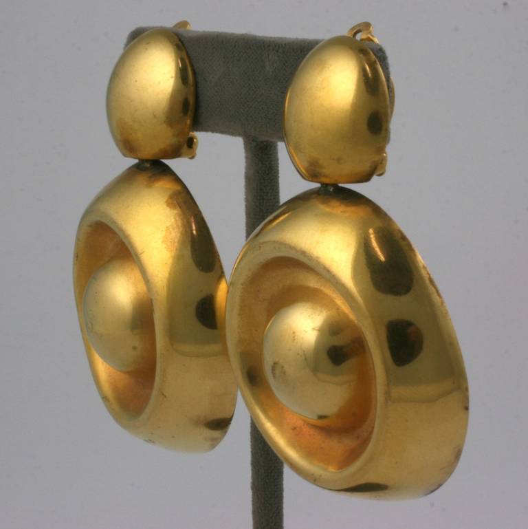 Steve Vaubel Gilt Earrings