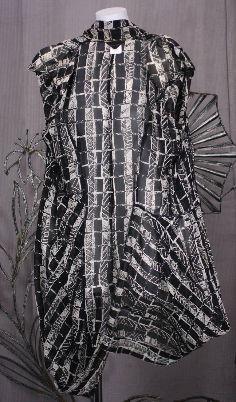 Comme des Garcons Sheer Coat Dress In Excellent Condition For Sale In New York, NY