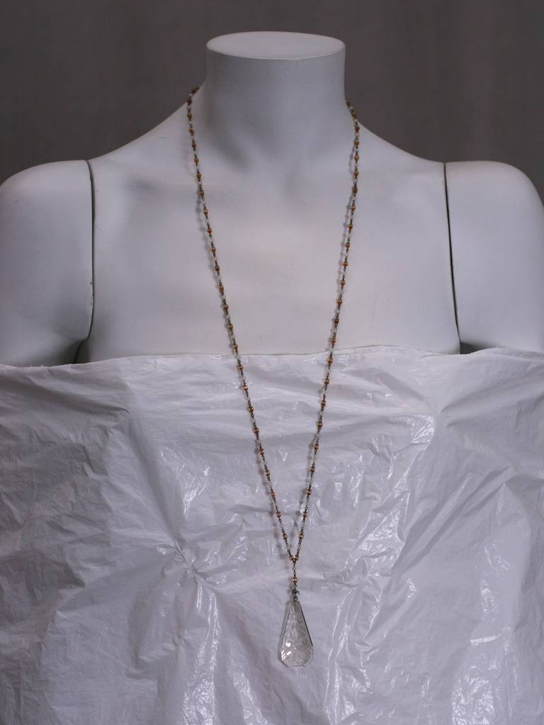 Art Deco Czech Lariat In Excellent Condition For Sale In New York, NY