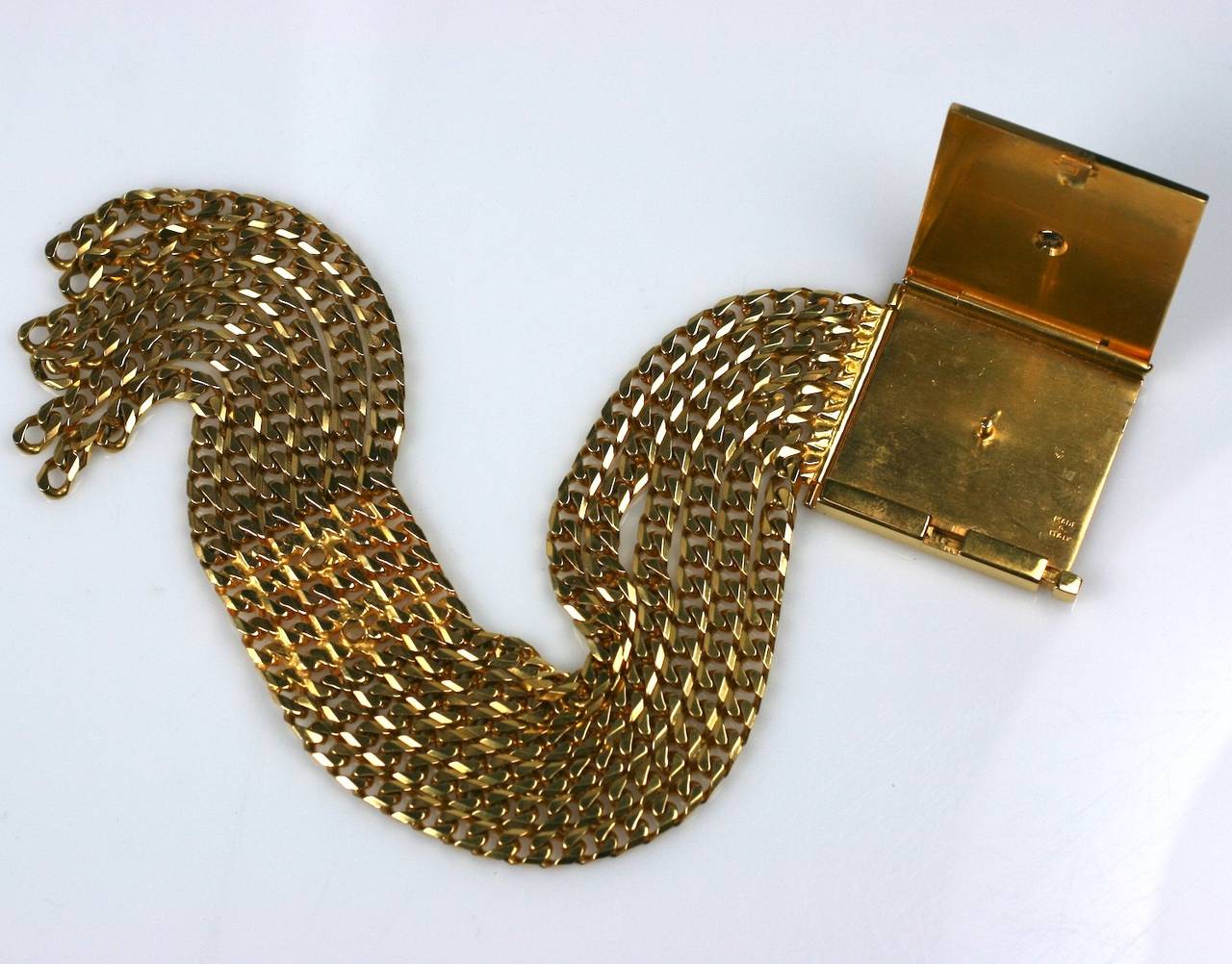 Celine Pave Padlock Bracelet In Excellent Condition For Sale In New York, NY