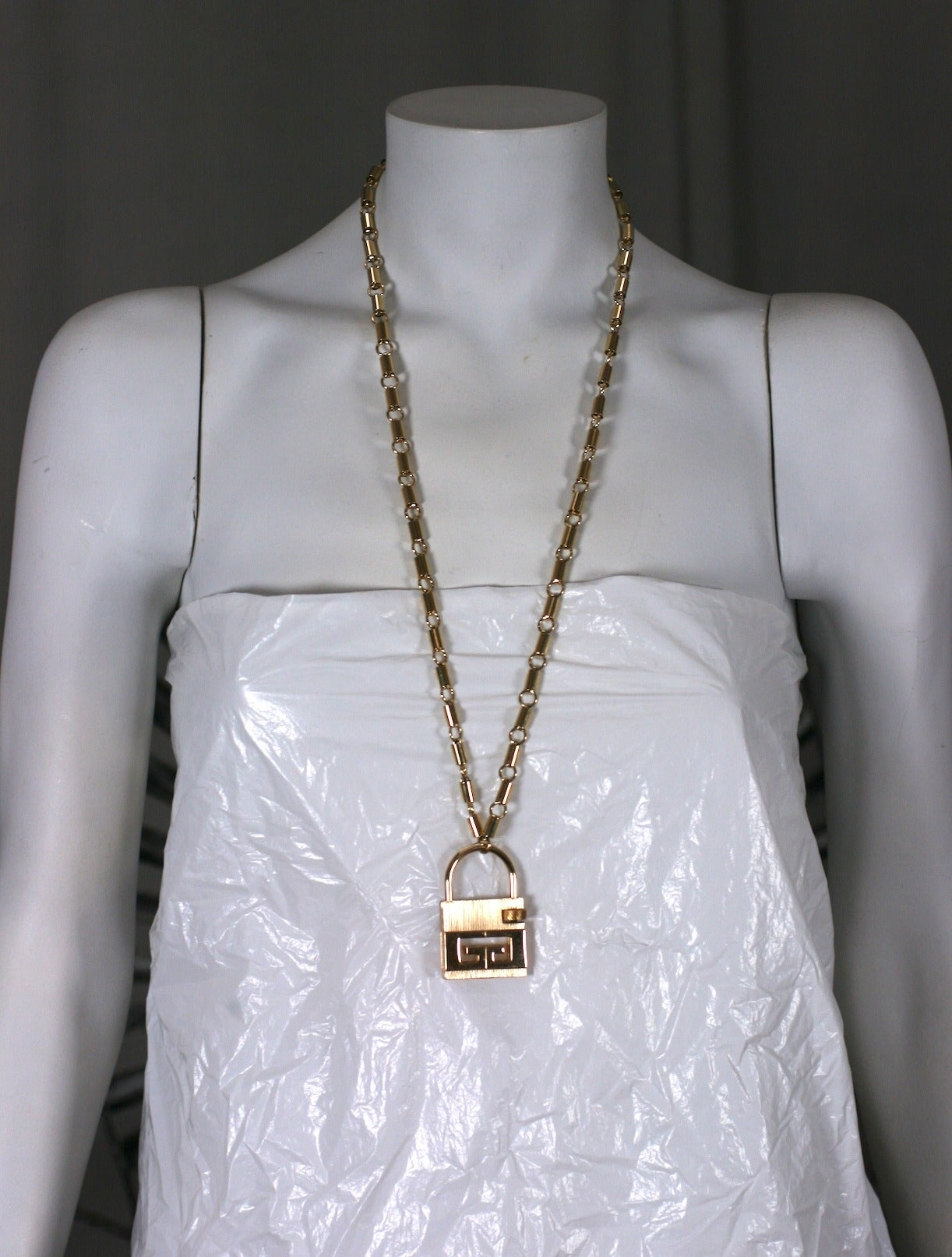 Givenchy Logo Padlock Necklace at 1stDibs | givenchy padlock necklace, givenchy  lock necklace