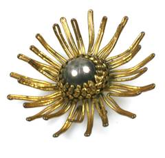 Roger Scemama Modernist Starburst Brooch