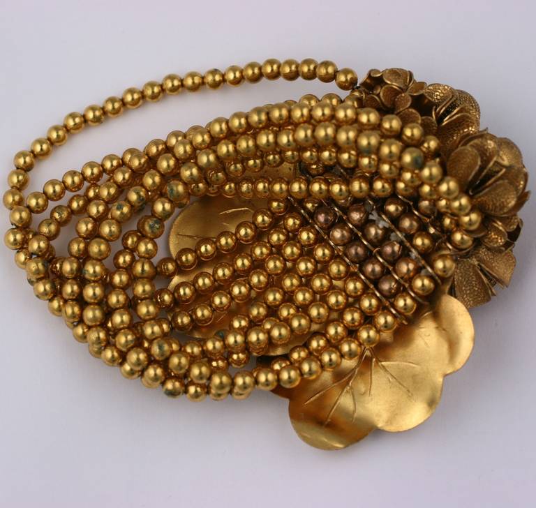 Early Miriam Haskell Stretch Bracelet In Excellent Condition In New York, NY