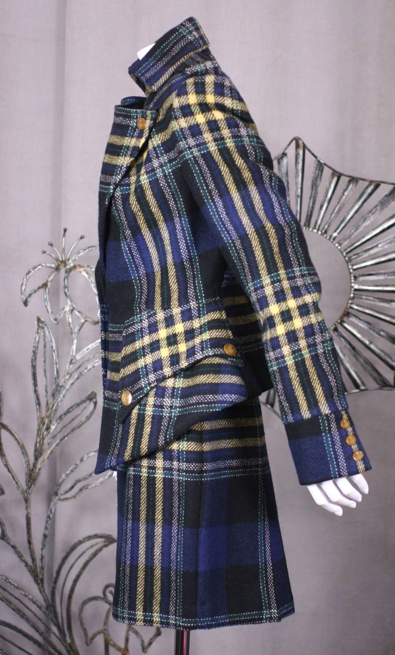 Vivienne Westwood Militärischer Tweed-Anzug (Schwarz) im Angebot