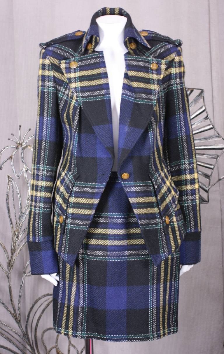 Vivienne Westwood Militärischer Tweed-Anzug Damen im Angebot