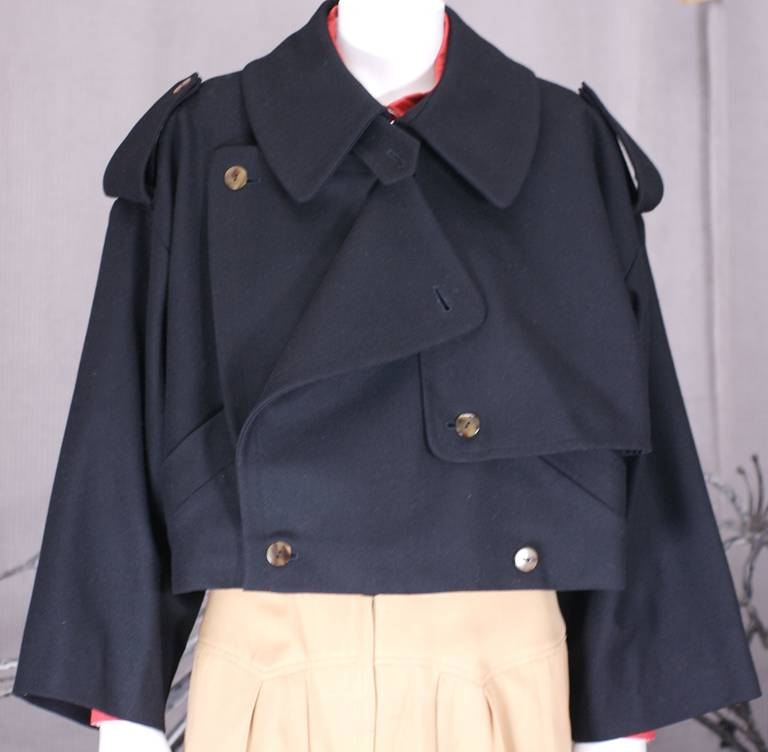Jean Paul Gaultier Cropped Trench In Excellent Condition In New York, NY