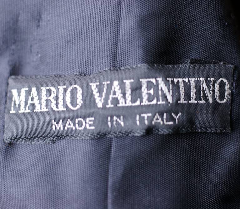 Mario Valentino - Haut en daim et cuir artiste Excellent état - En vente à New York, NY