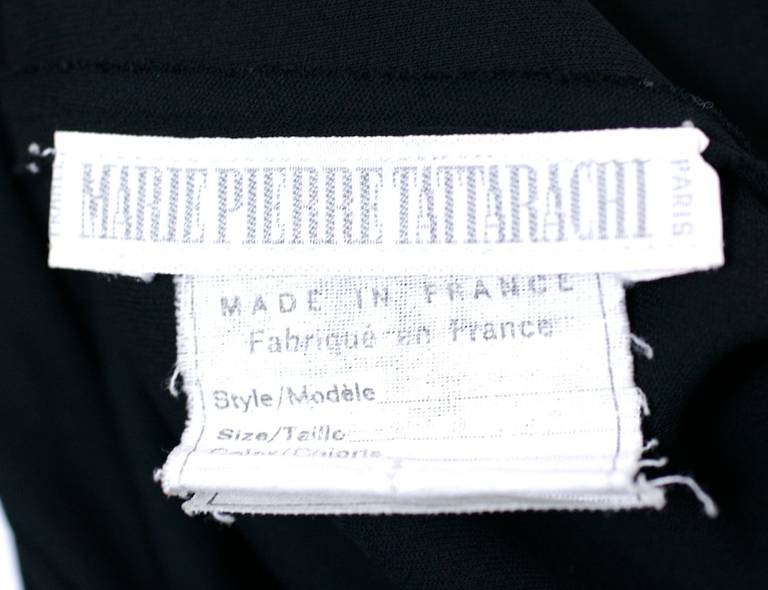 Marie Pierre Tattarachi Dramatic Draped Jersey Gown For Sale 1