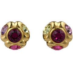 Ciner Earclips with Pastel Pastes 6