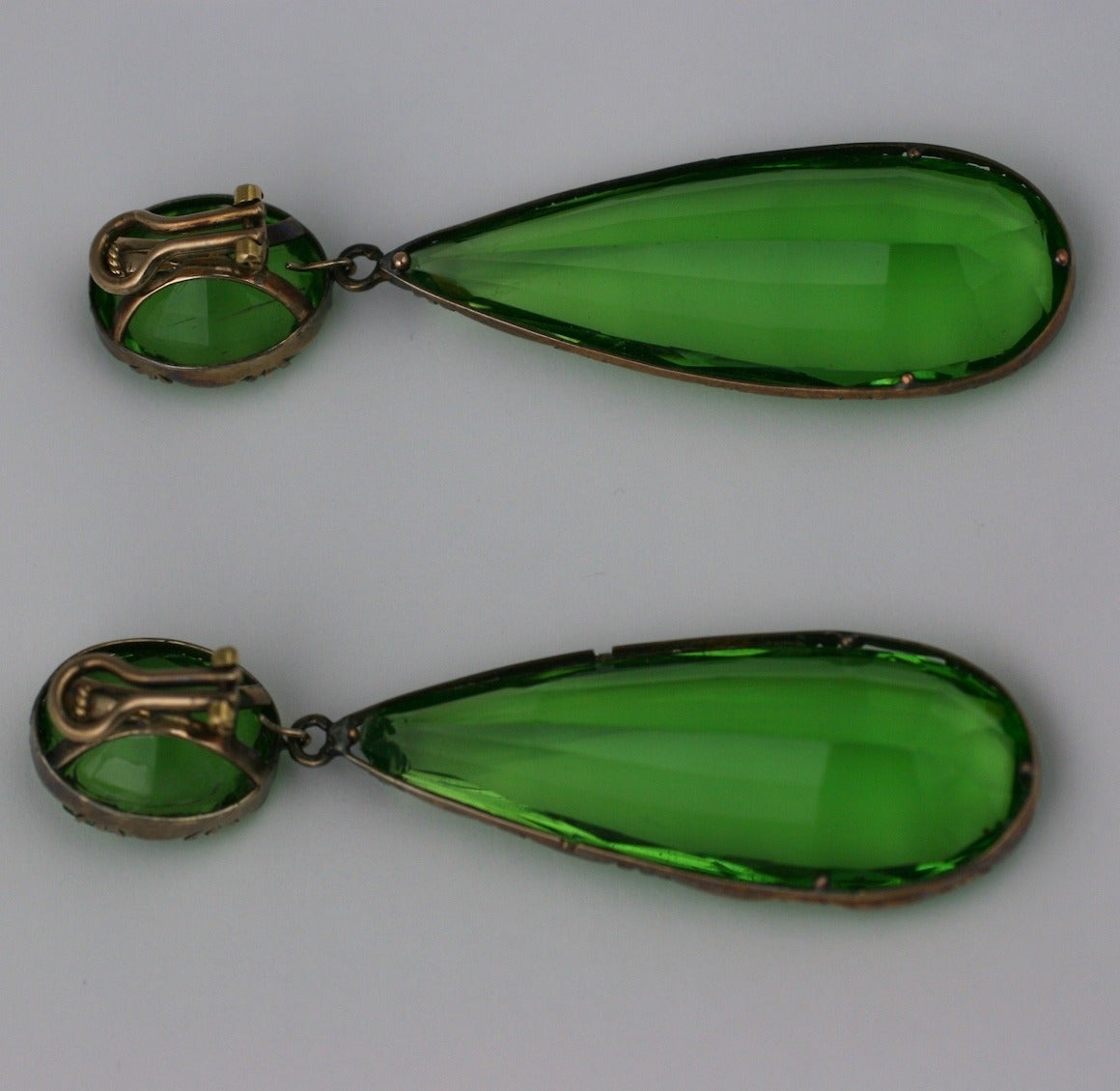 Exceptional Georgian Paste Earrings, ex. Lillian Gish For Sale 2