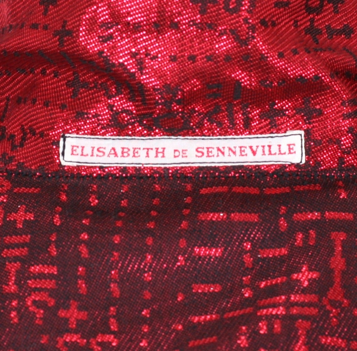 Elizabeth de Senneville Computer Code Lame Shirt For Sale 2