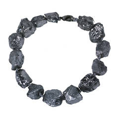 Silver Moon Rock Necklace, MWLC 12