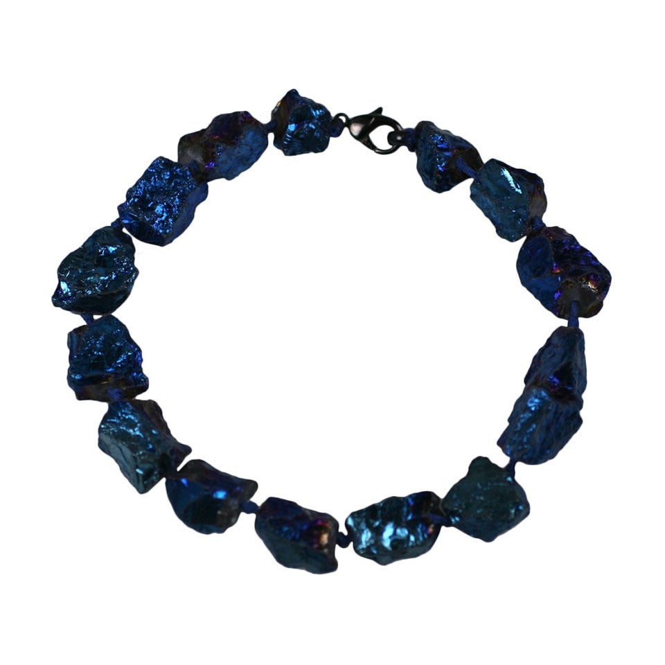 Blue Moon Rock Necklace, MWLC For Sale