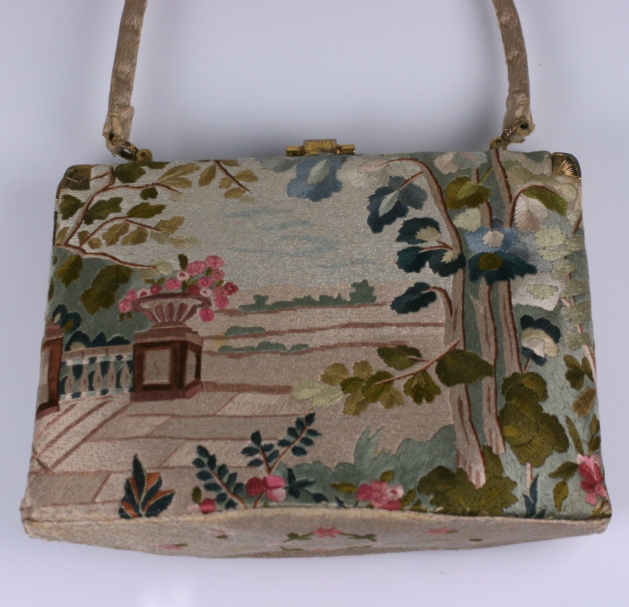 Women's Embroidered Bag with French Courtesans