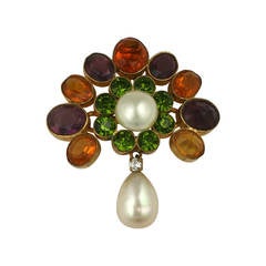 Early Chanel Pendant Brooch by Goossens 2