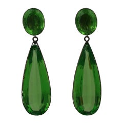 Exceptional Georgian Paste Earrings, ex. Lillian Gish