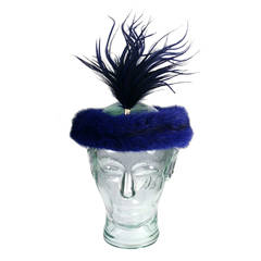 Christian Dior Haute Couture Mink Head Piece 3