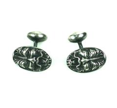 Victorian Sterling Figural Cuff Links