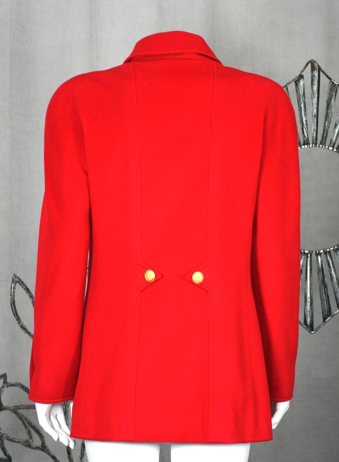 red cashmere coat