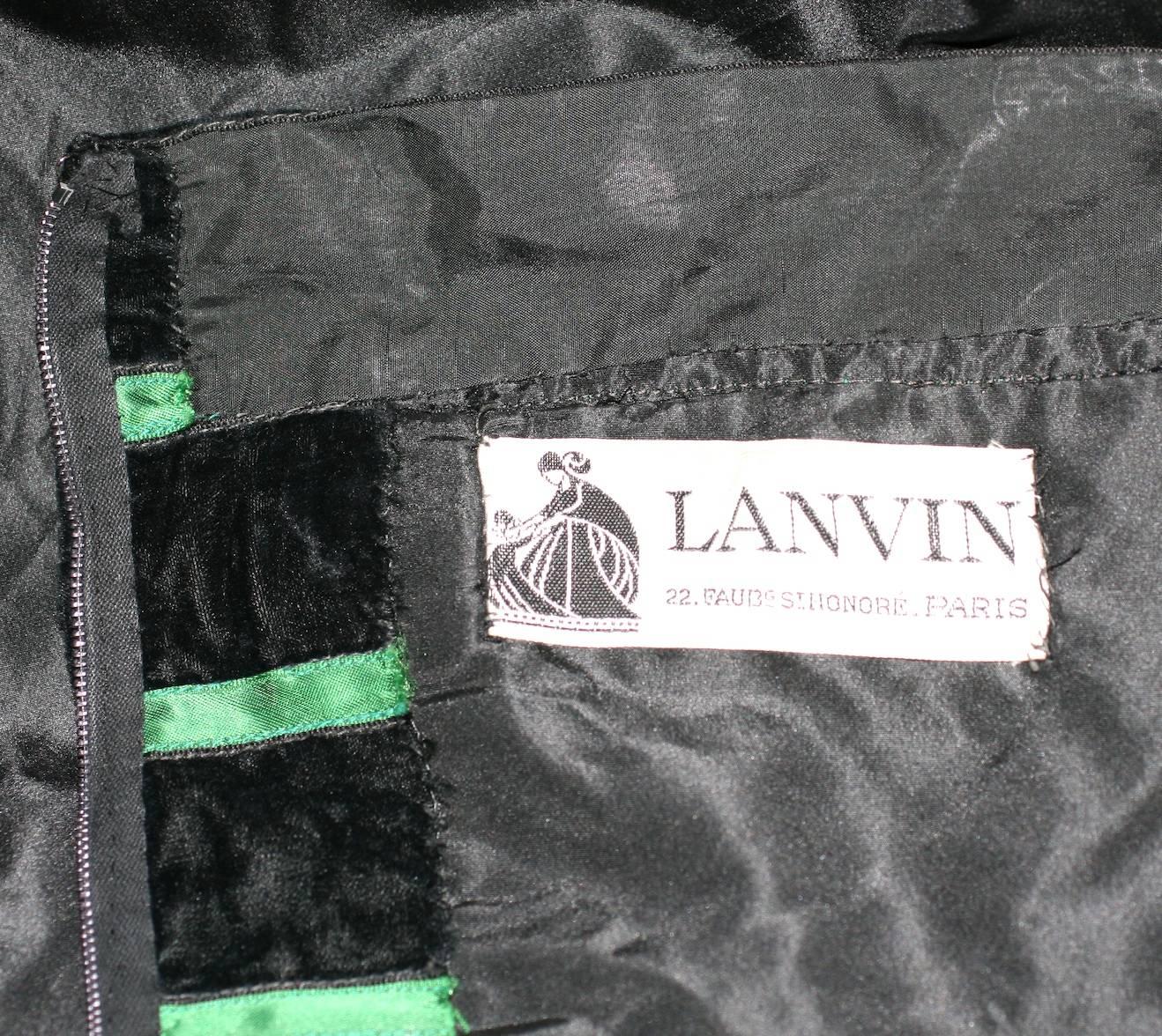 Lanvin Haute Couture Silk Taffeta Halter For Sale 2