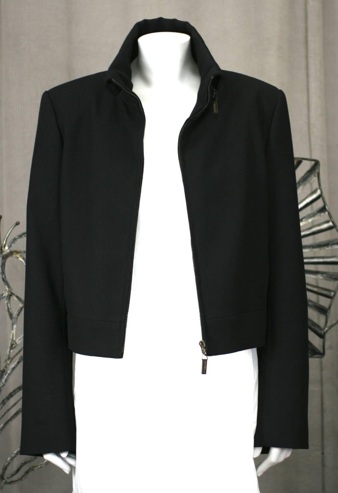 Black Givenchy Wool Twill Jacket For Sale