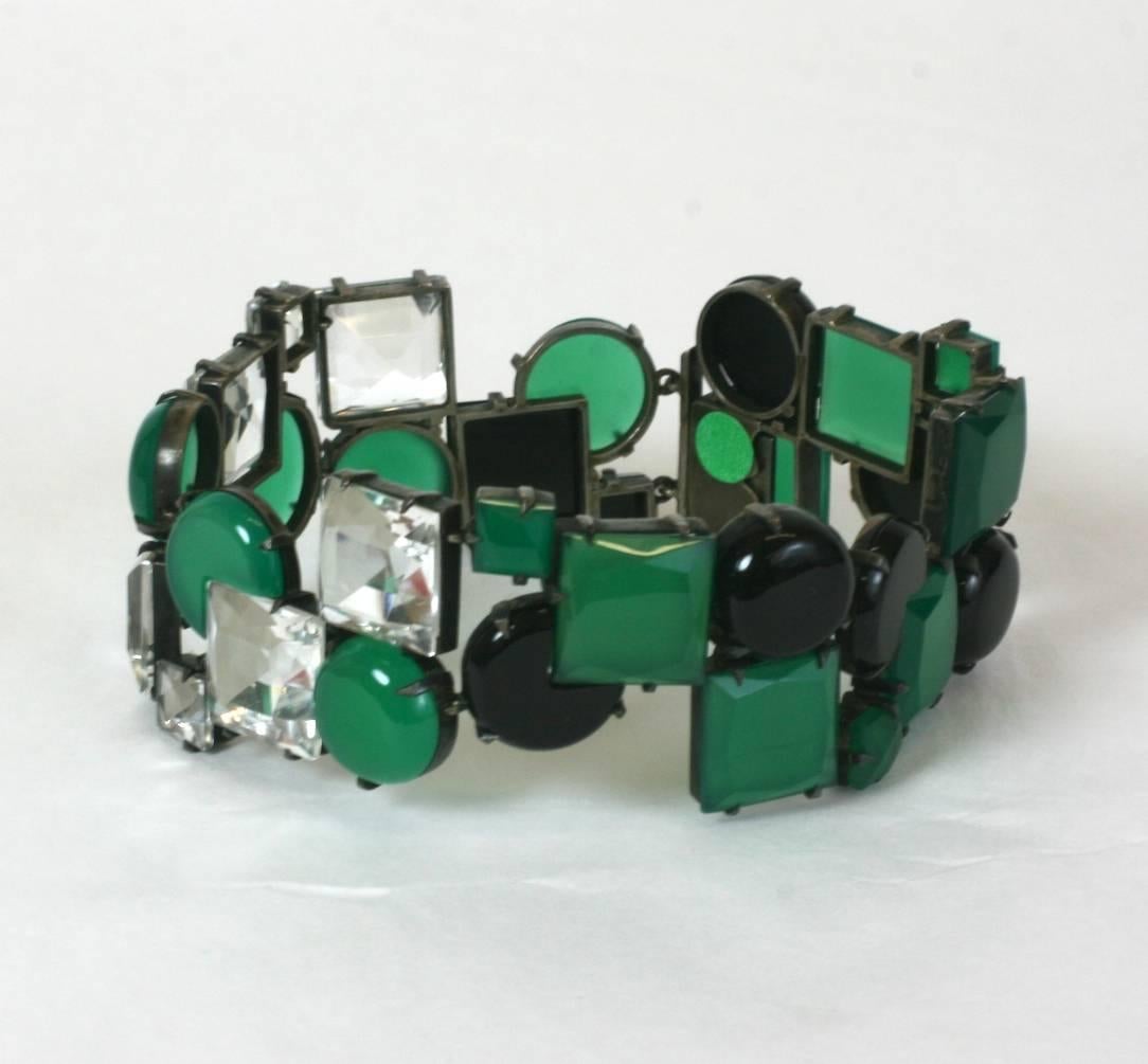 Women's Important Art Deco Cubist Bracelet For Sale