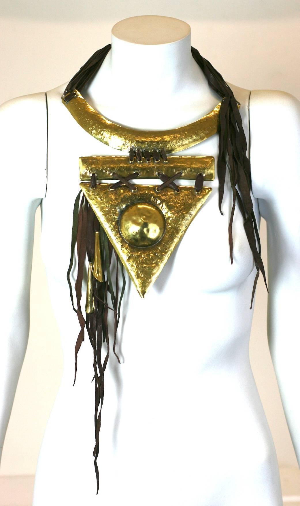 Tribal Hand Hammered Collar, Claire Deve for Claude Montana 2