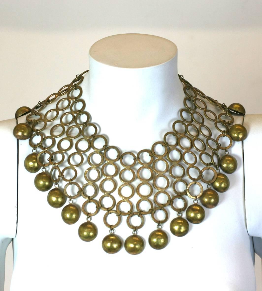 Women's Massive Handmade Collar, Dona Mexico For Sale