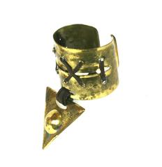 Hand hammered Cuffs, Claire Deve for Claude Montana  AW 1981