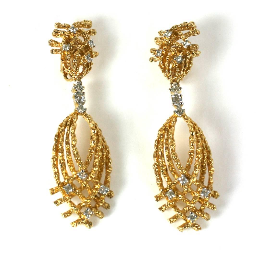 Panetta Brutalist Long Earrings In Excellent Condition In New York, NY