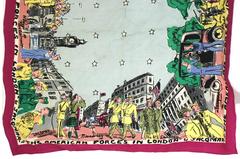 Commemorative WW2 Scarf of London by Jacqmar, London