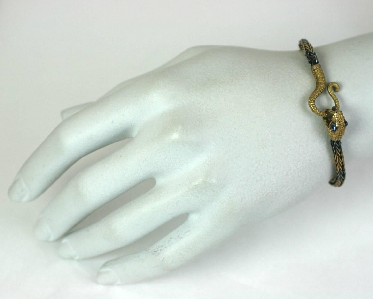 Magnifique bracelet serpent du 19ème siècle en vente 3