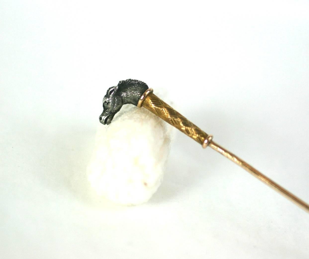 Victorian Horse Head Stickpin For Sale 1