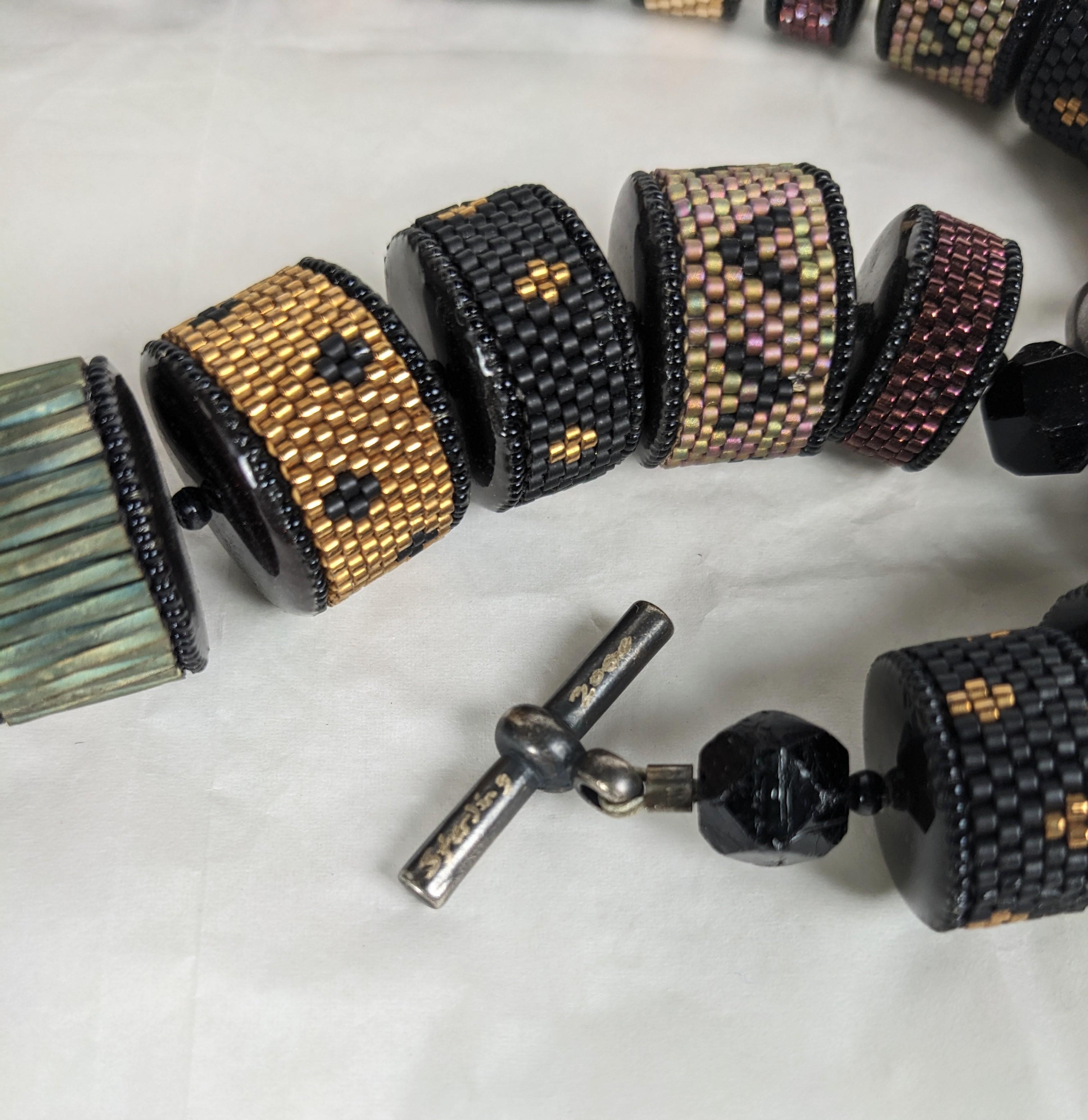 Collana artigianale di Valery Hector con perline a mano in vendita 1