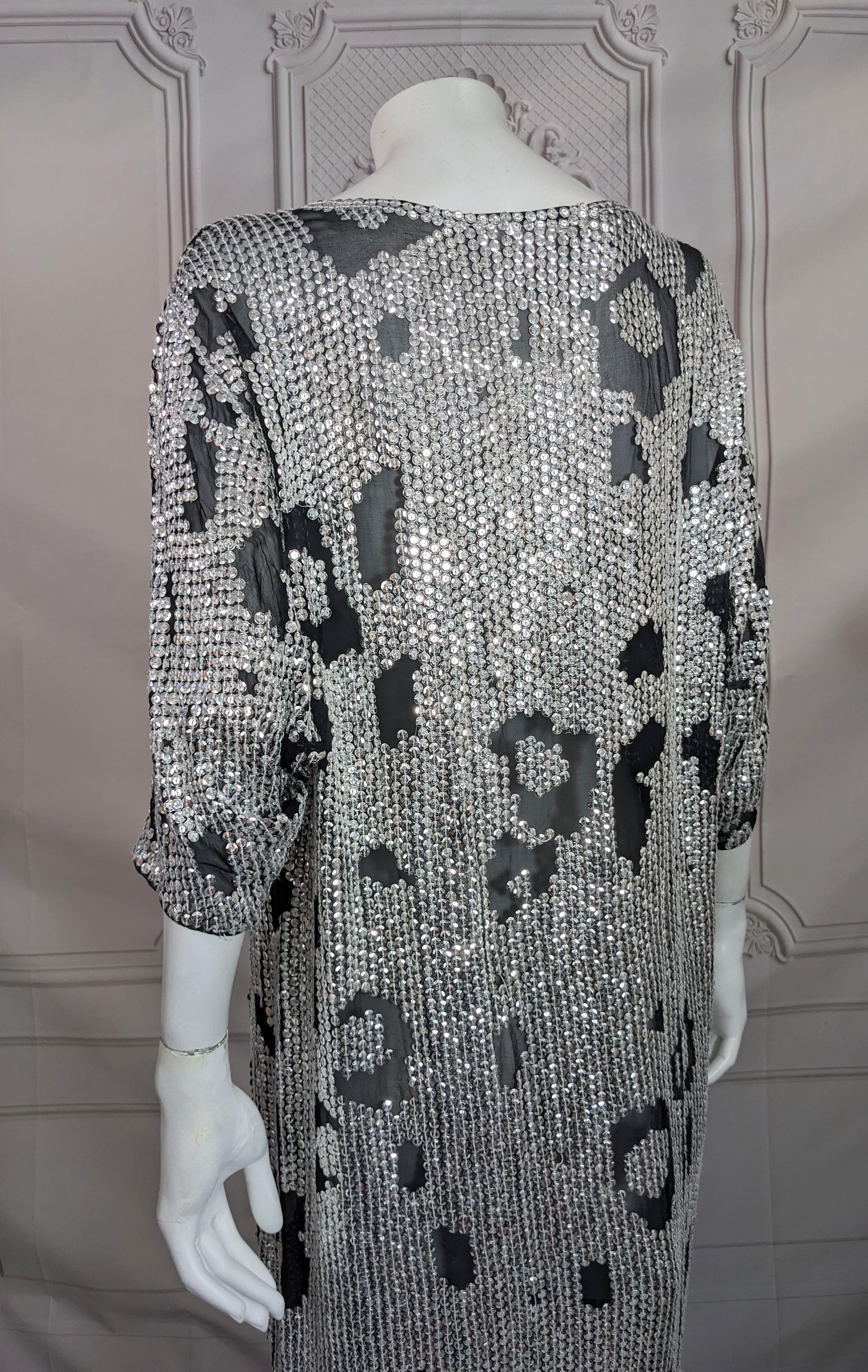 Hattie - Robe à paillettes imprimé animal en vente 2