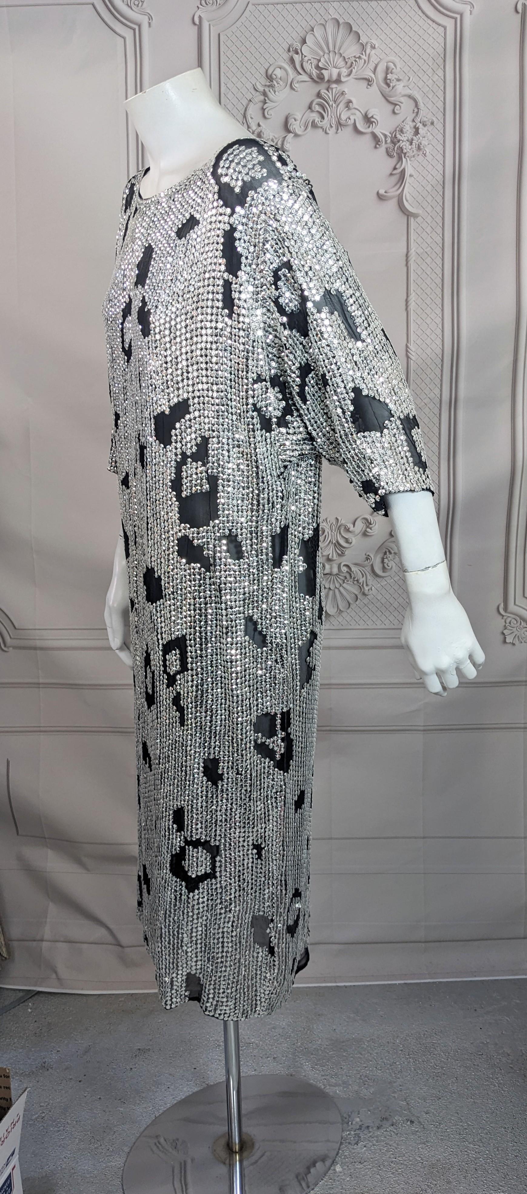 Hattie - Robe à paillettes imprimé animal Unisexe en vente