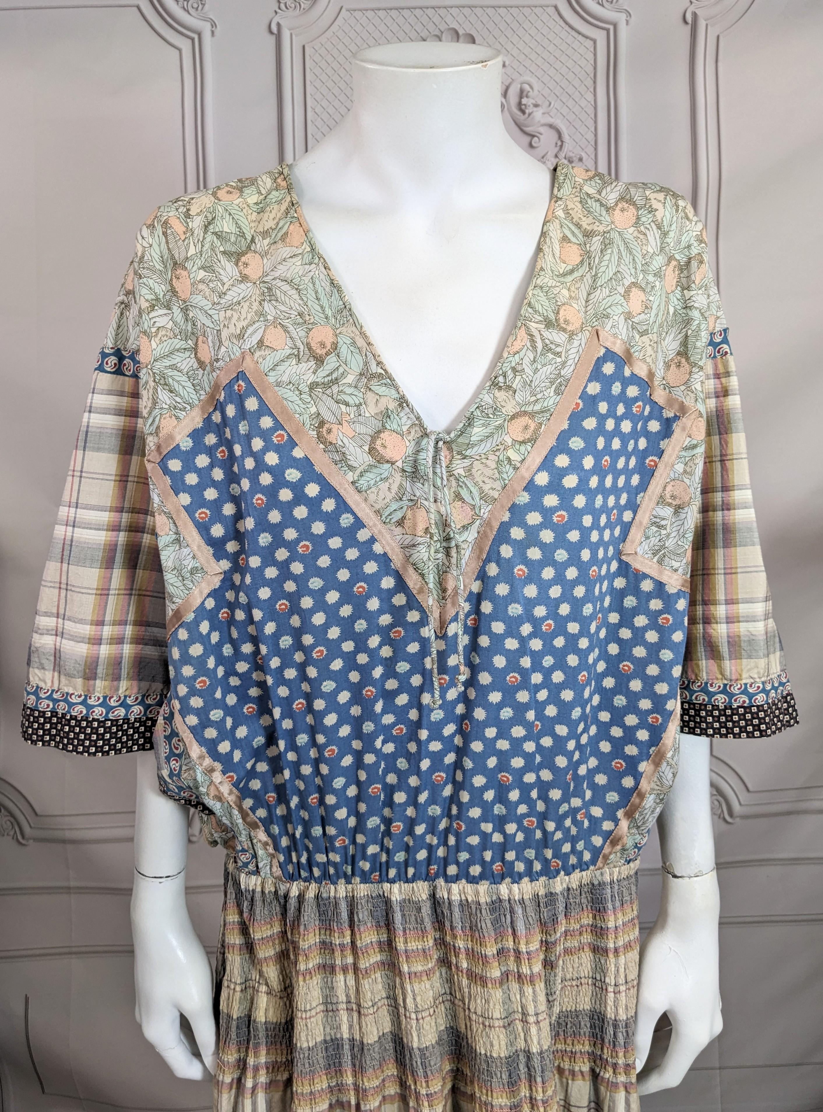 Koos Van den Akker - Robe bohème à carreaux Unisexe en vente