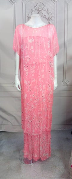 Julio – Seidenchiffon-Trägerloses Abendkleid und Tunika