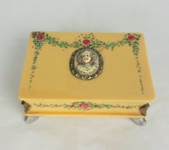 Aet Deco Hand Painted Celluloid Box