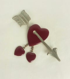 Broche-pendentif « Twin Heart » de Chanel Novelty Company