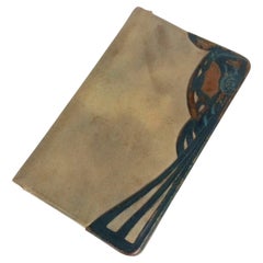 Art Nouveau Leather Card Holder