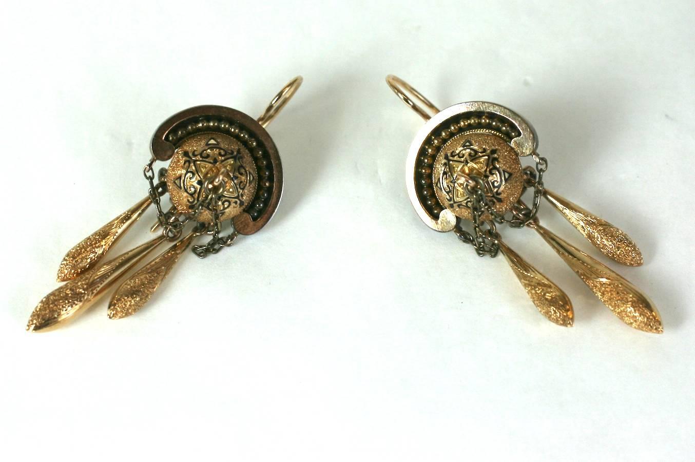 Elegant Victorian Drop Earrings For Sale 1