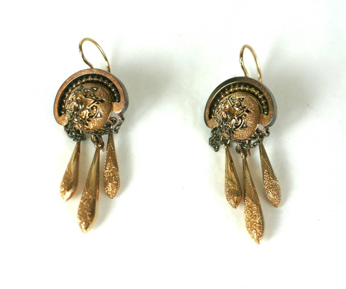 Elegant Victorian Drop Earrings For Sale 2